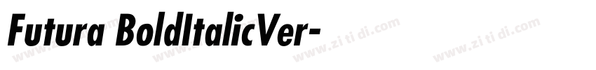 Futura BoldItalicVer字体转换